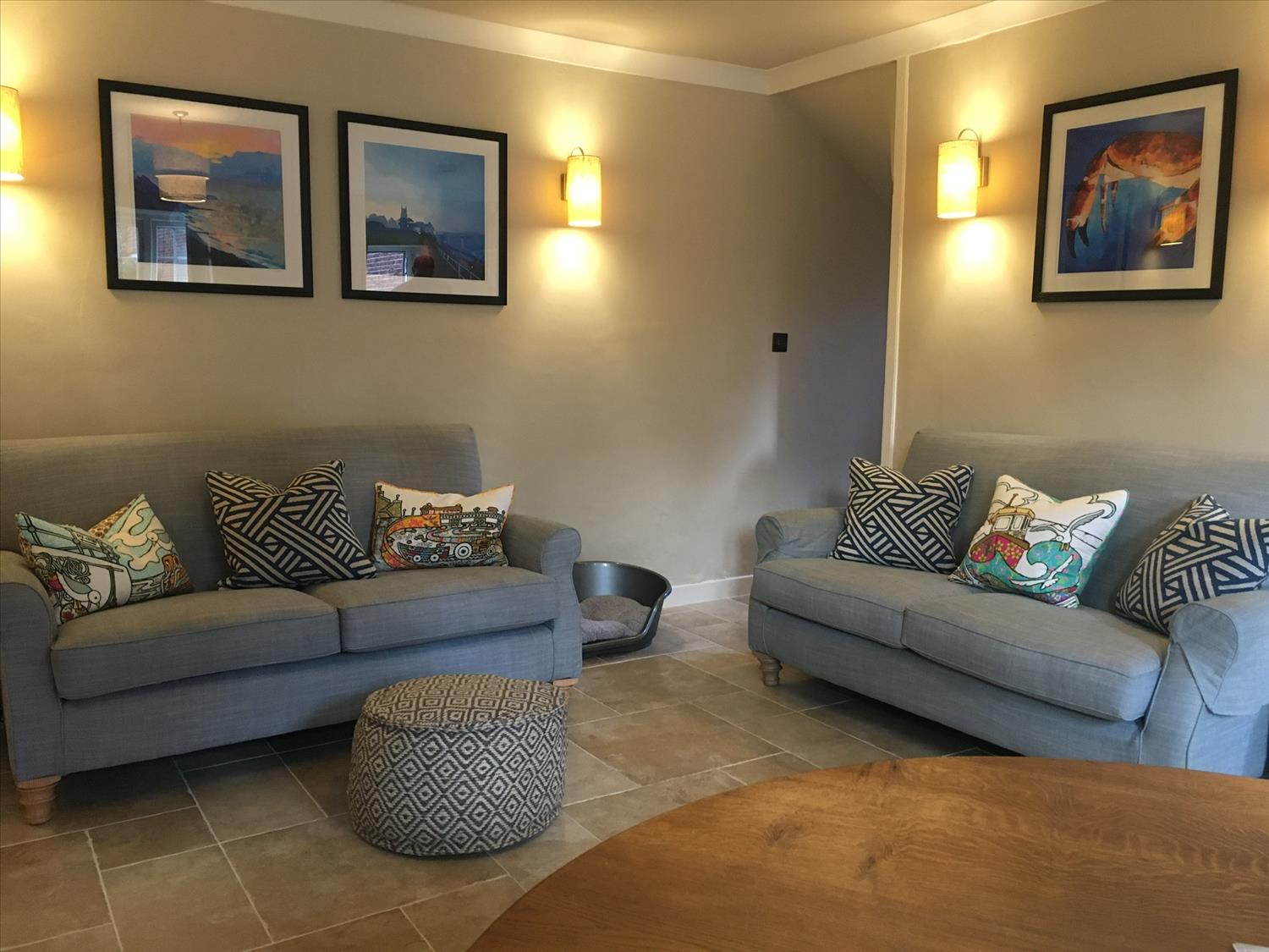 Sofas in living room 9 Melinda Cottage East Runton @NorfolkCoastline